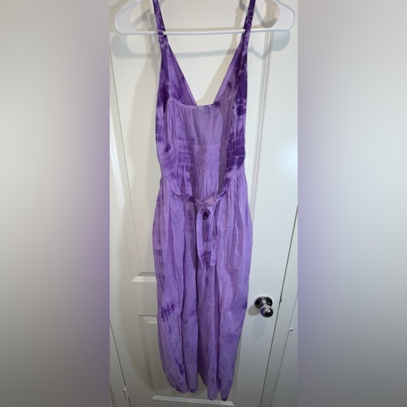 New Women S.R. Fashion purple tie-dye, Multi-patterned Dress Sleeves FREE SIZE - Picture 2 of 4